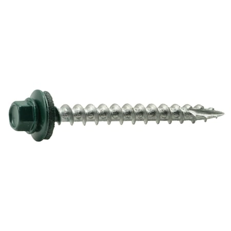Self-Drilling Screw, #10 X 2-1/2 In, Painted Steel Hex Head Hex Drive, 285 PK